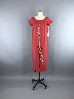 Vintage 1950s Hawaiian Maxi Dress / Liberty House for Kiyomi