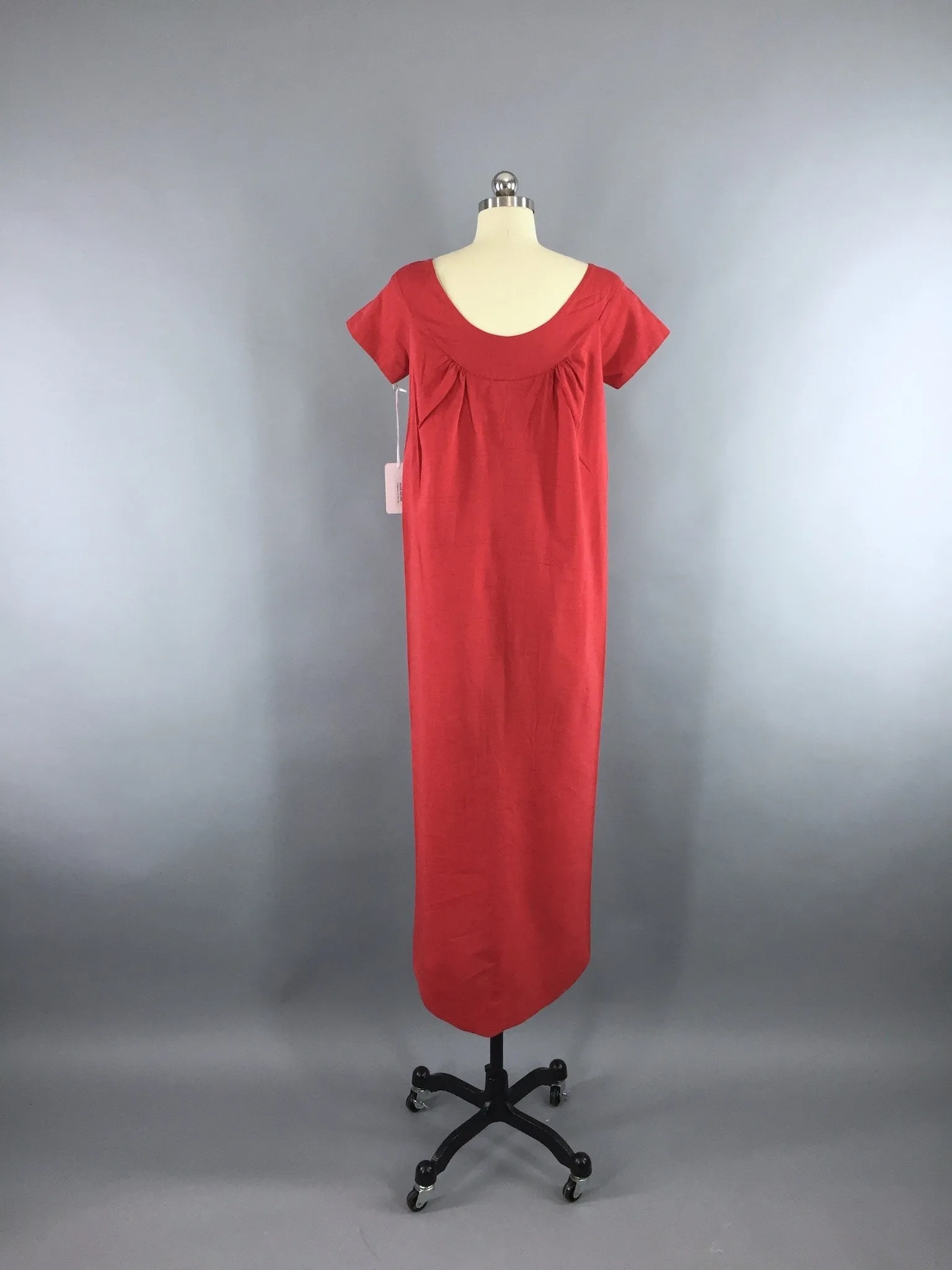 Vintage 1950s Hawaiian Maxi Dress / Liberty House for Kiyomi