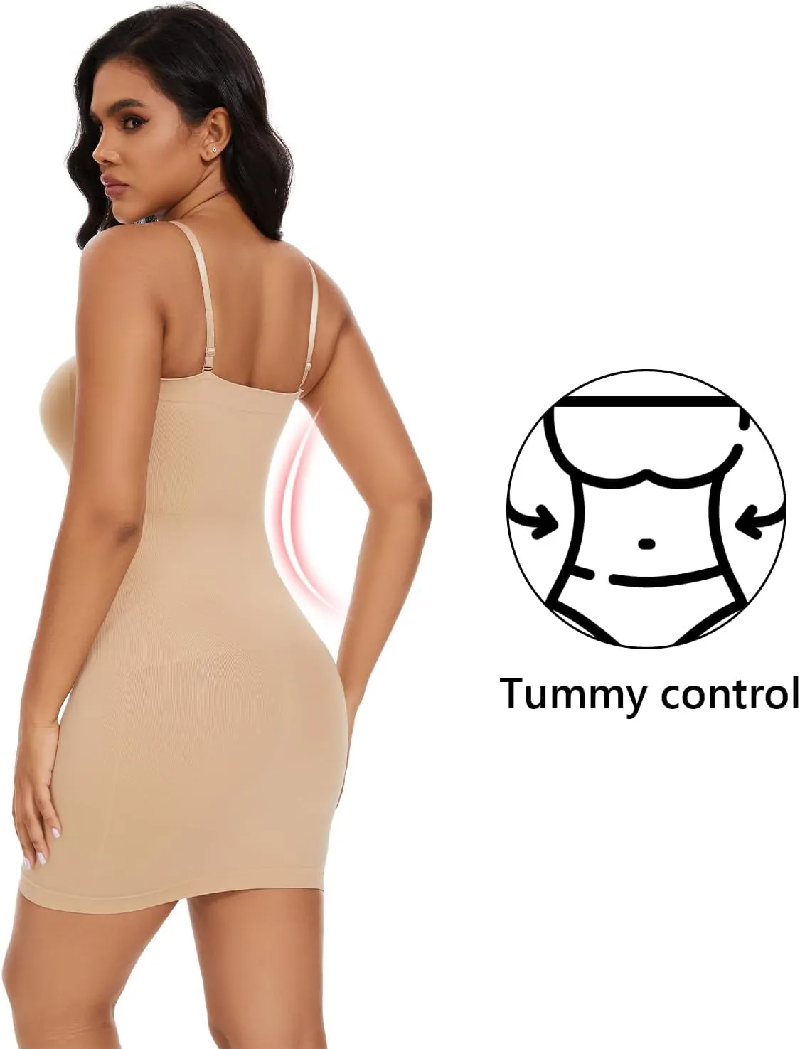 Wavar Shapewear Bodysuit for Women Tummy Control Mid Thigh Seamless Body Shaper Sculpting Body Shorts Slimming Tank Top