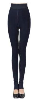 Women Thick Warm High Waist Velvet  Leggings