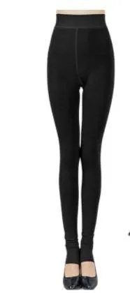 Women Thick Warm High Waist Velvet  Leggings