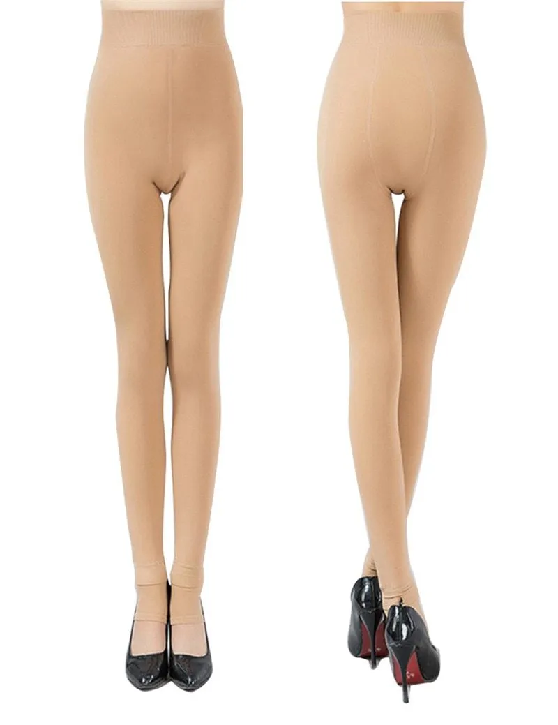 Women Thick Warm High Waist Velvet  Leggings
